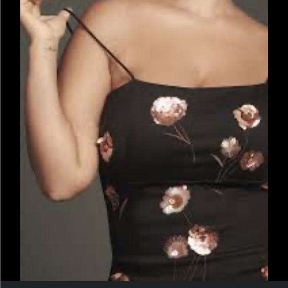 Maeve by Anthropologie 3D Floral Spaghetti Mini Dress NWT — Sz 8 - Picture 8 of 13